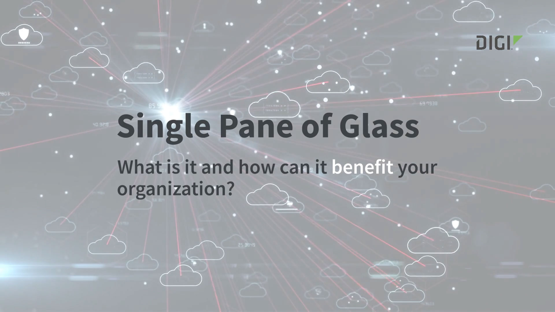 A Single Pane of Glass for Network Management