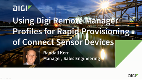 Profile Manager for Digi Connect Sensor